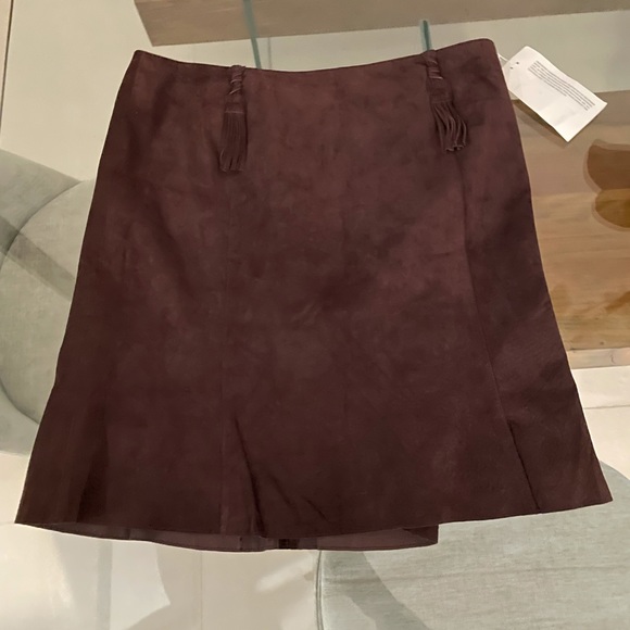 Worth Dresses & Skirts - Brand New Brown Leather Skirt